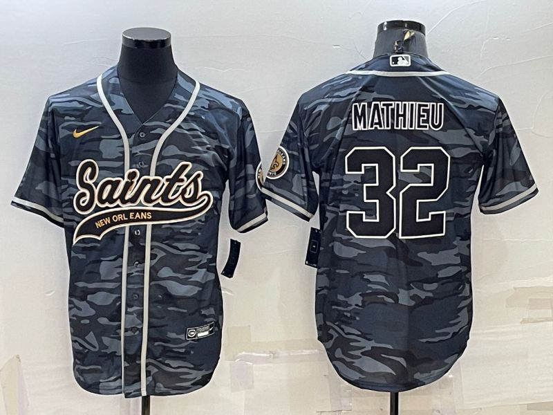 Men New Orleans Saints #32 Mathieu Camo 2022 Nike Co branded NFL Jerseys